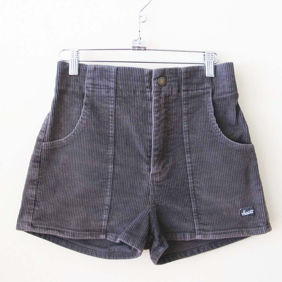 Hammies Shorts Womens Size 28 Waist Dark Gray Corduroy 2 Inch Inseam Casual - Picture 1 of 4